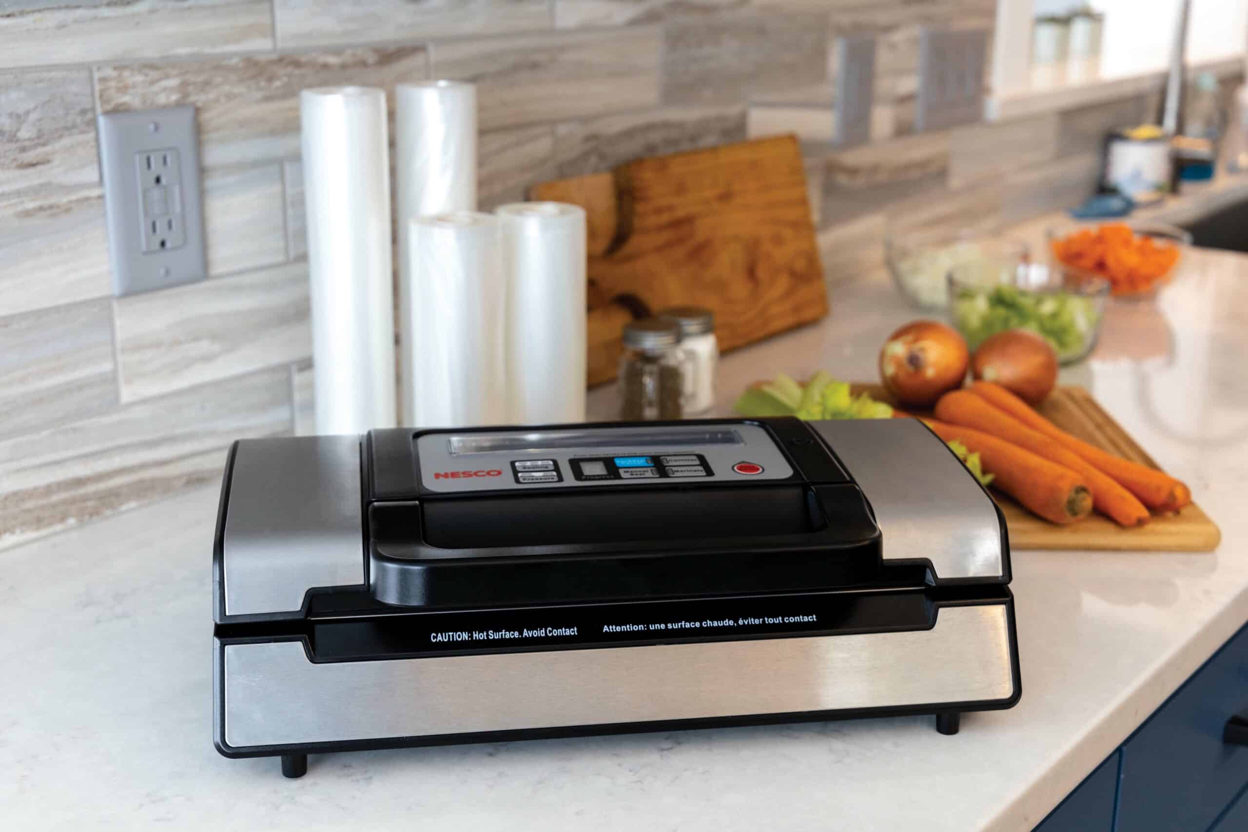 Nesco Vs-09 Deluxe Vacuum Sealer, One Touch, Fully Automatic