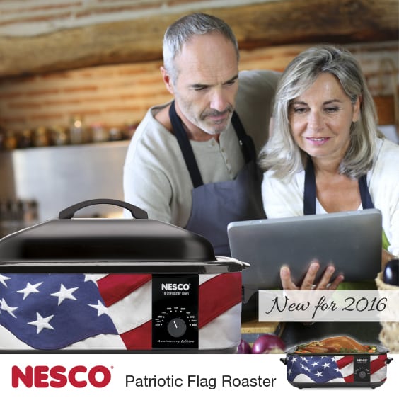 NESCO Patriotic Flag Roaster
