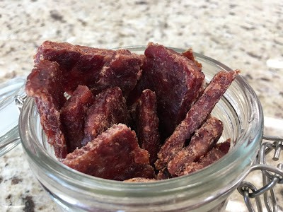Homemade Jerky In A Mason Jar