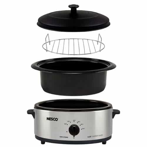 Nesco SC-6-25 6qt Slow Cooker Analog - Stainless Steel