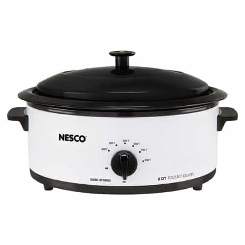 6 Qt. Ivory Roaster with Porcelain Cookwell