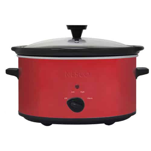 6 Qt. Analog Metallic Red Slow Cooker