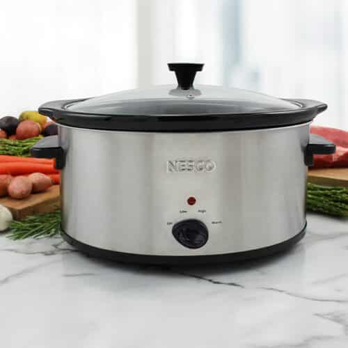 6 Quart Analog Stainless Steel Slow Cooker