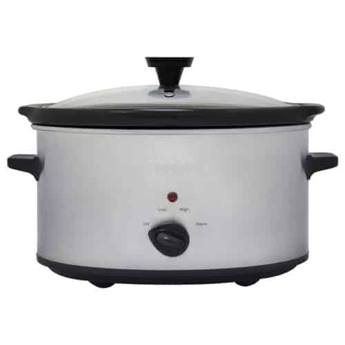 6 Qt.  Stainless Steel Analog Slow Cooker