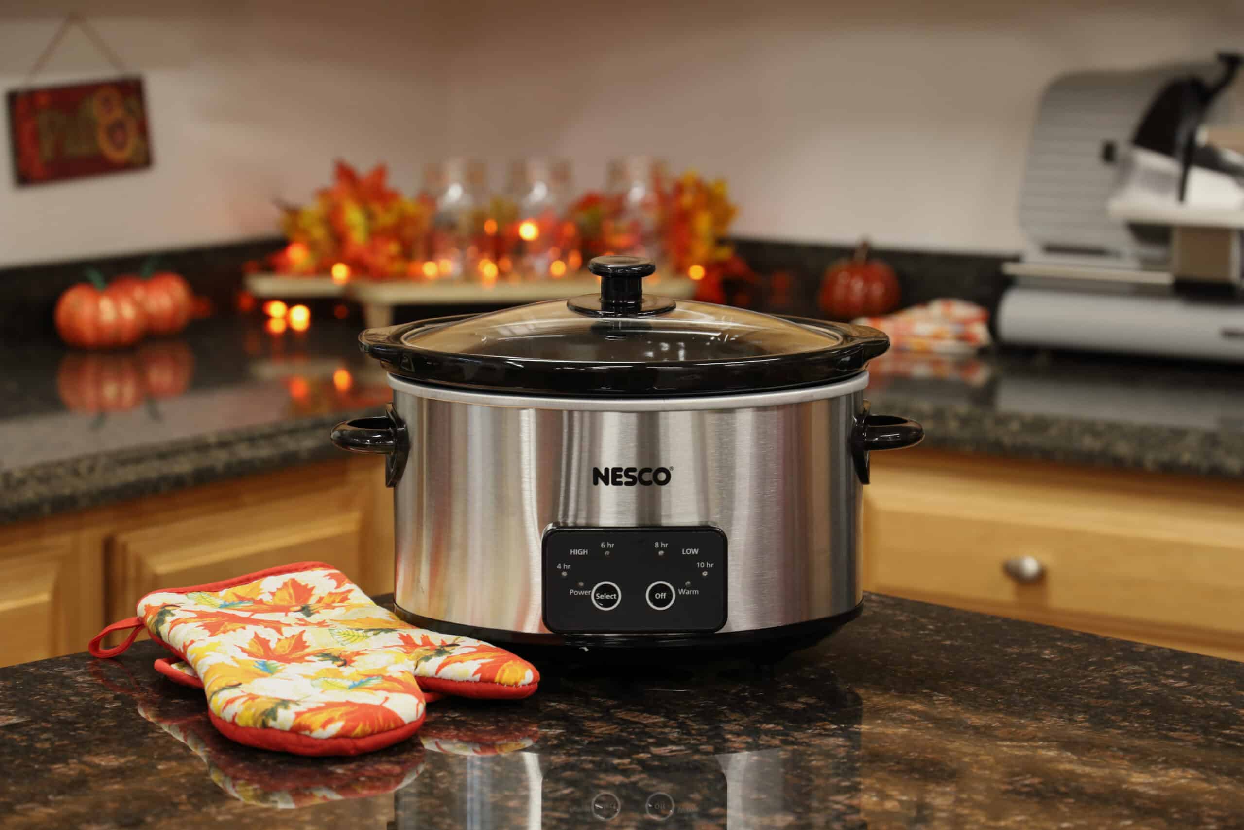 Nesco 4-Quart Slow Cooker | Stainless Steel