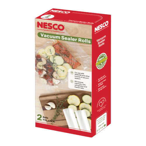 2 Vacuum Sealer Rolls (11.0″ x 19.70′) VS-04R