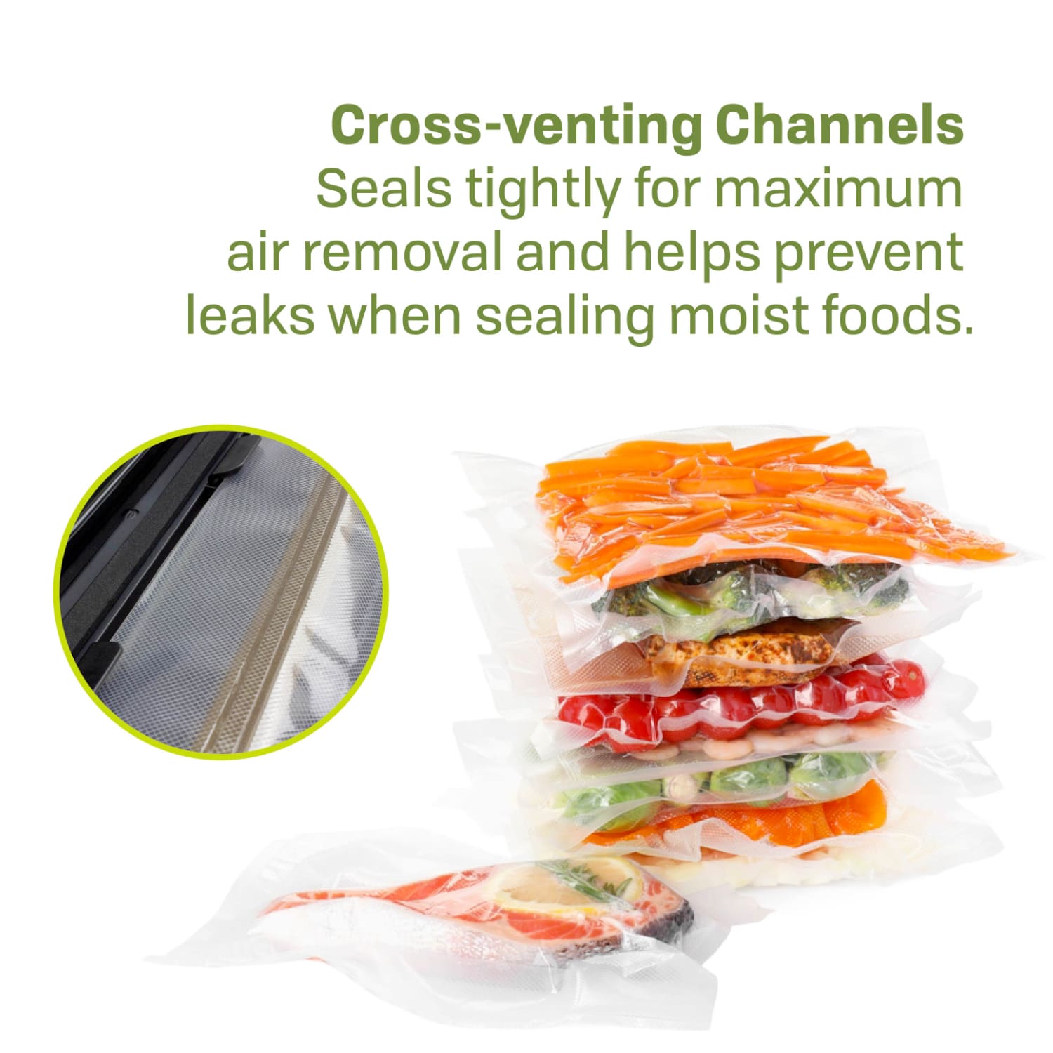 2 Vacuum Sealer Rolls (11.0" x 19.70') VS-04R - Image 4