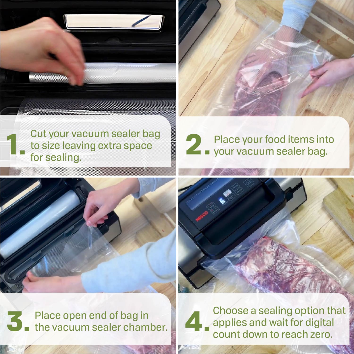 2 Vacuum Sealer Rolls (11.0" x 19.70') VS-04R - Image 7