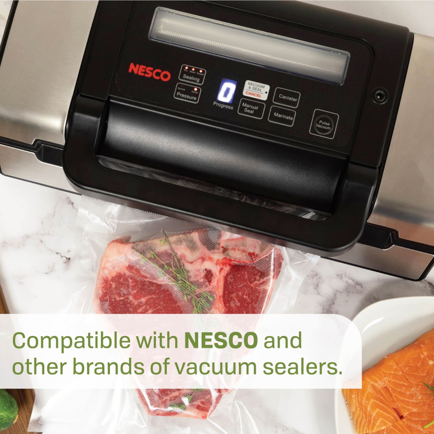 2 Vacuum Sealer Rolls (11.0" x 19.70') VS-04R - Image 10
