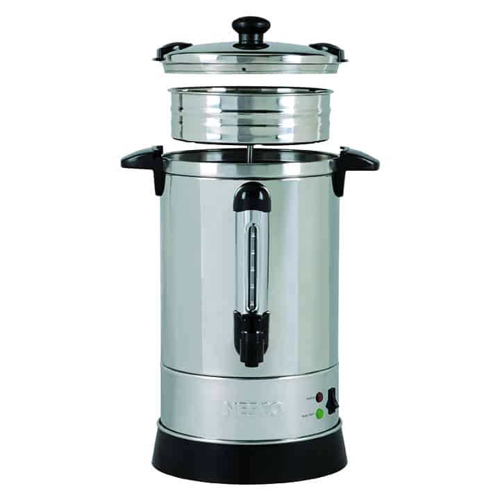 Large coffee maker 30-100 cup, Black and Stainless Coffee Urn