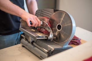 Nesco Jerky Sliced Jerky with a Nesco Food Slicer