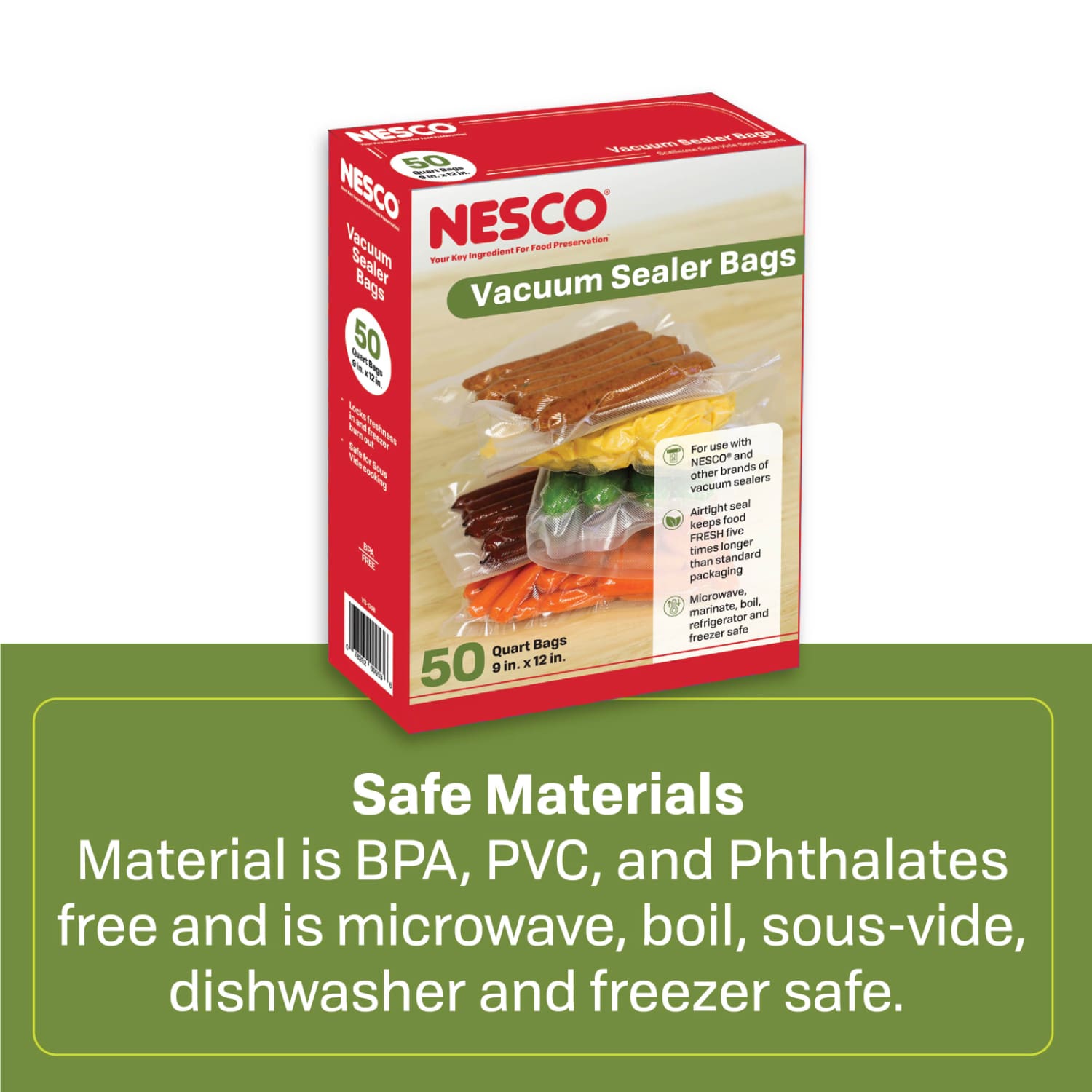 50 Pre-Cut Quart Sized Vacuum Sealer Bags (8.6" x 11.8") VS-05B - Image 5