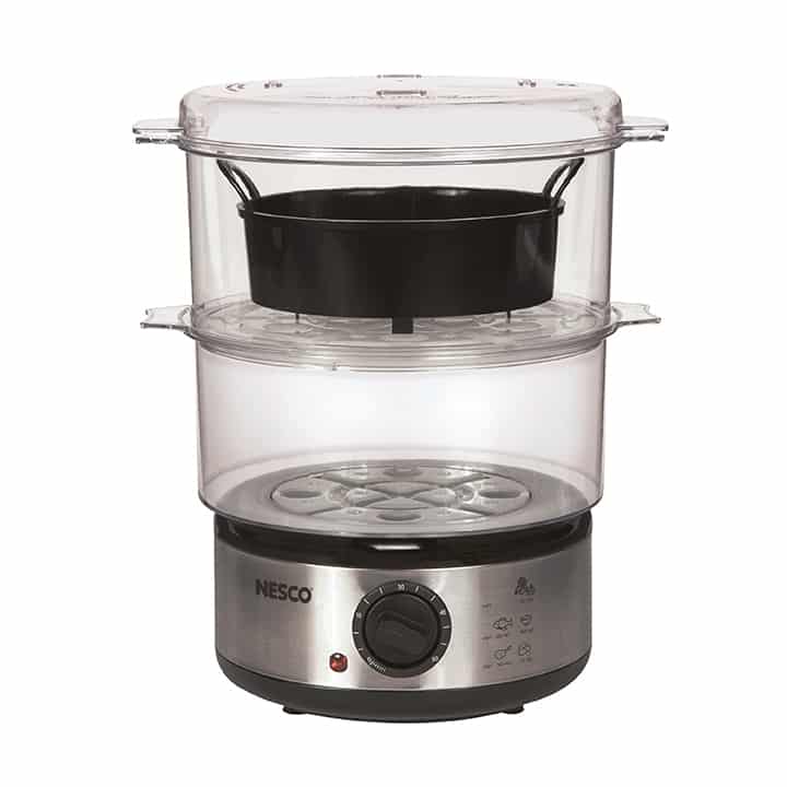 Razorri Electric Food Steamer 5-qt. Stainless Steel with Timer, 24H Delayed  Start, Auto Keep Warm, 68 oz. Water Capacity 20-cups Fresco FS20A - The  Home Depot