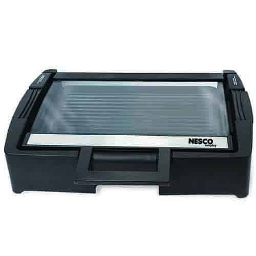 Grill with Glass Lid