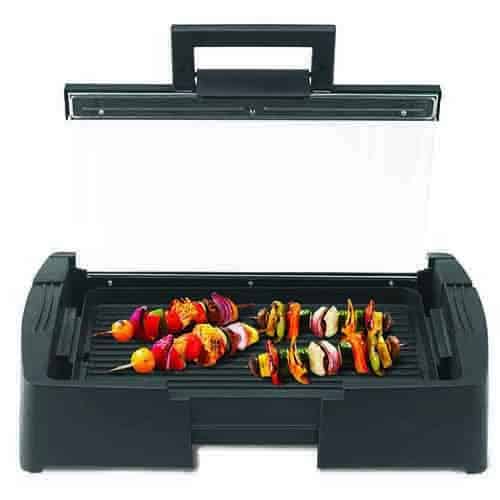 Grill with Glass Lid