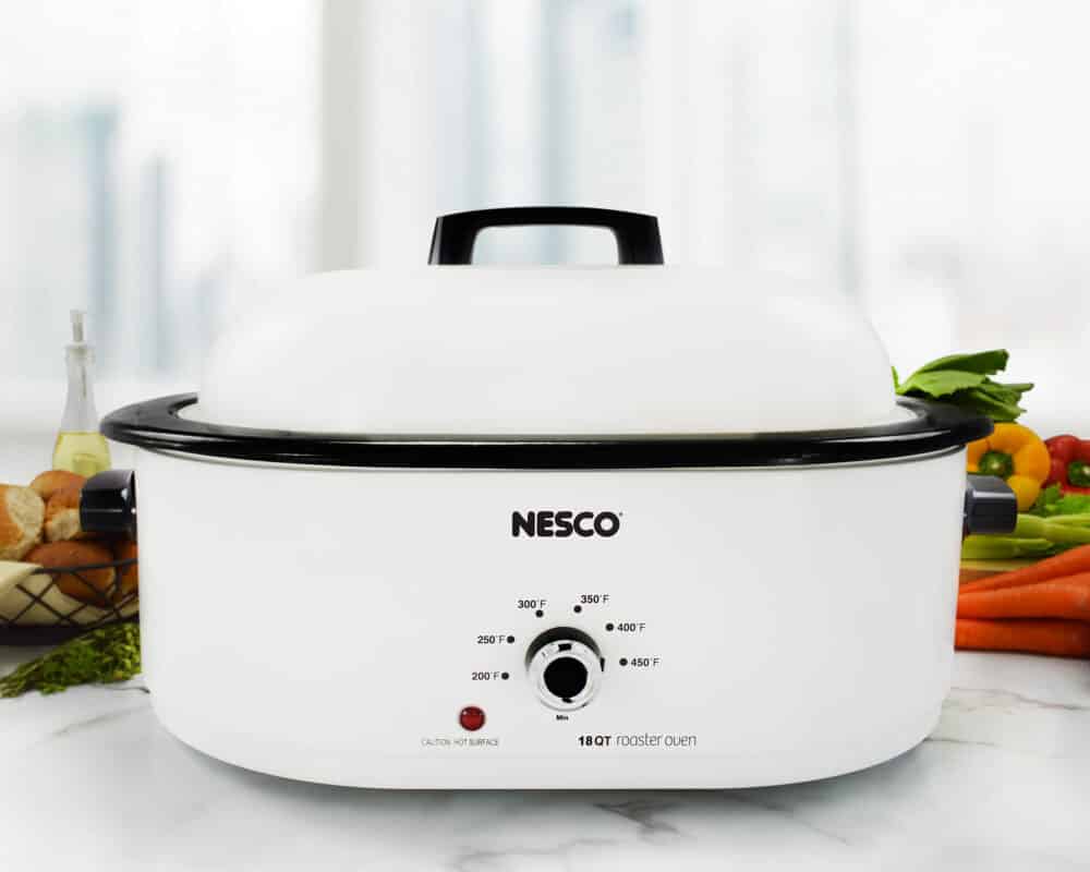 18 Qt. White Roaster Oven NESCO