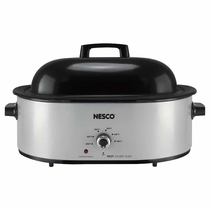 Nesco 4818-12 Classic Roaster Oven 18-Quart Porcelain Cookwell