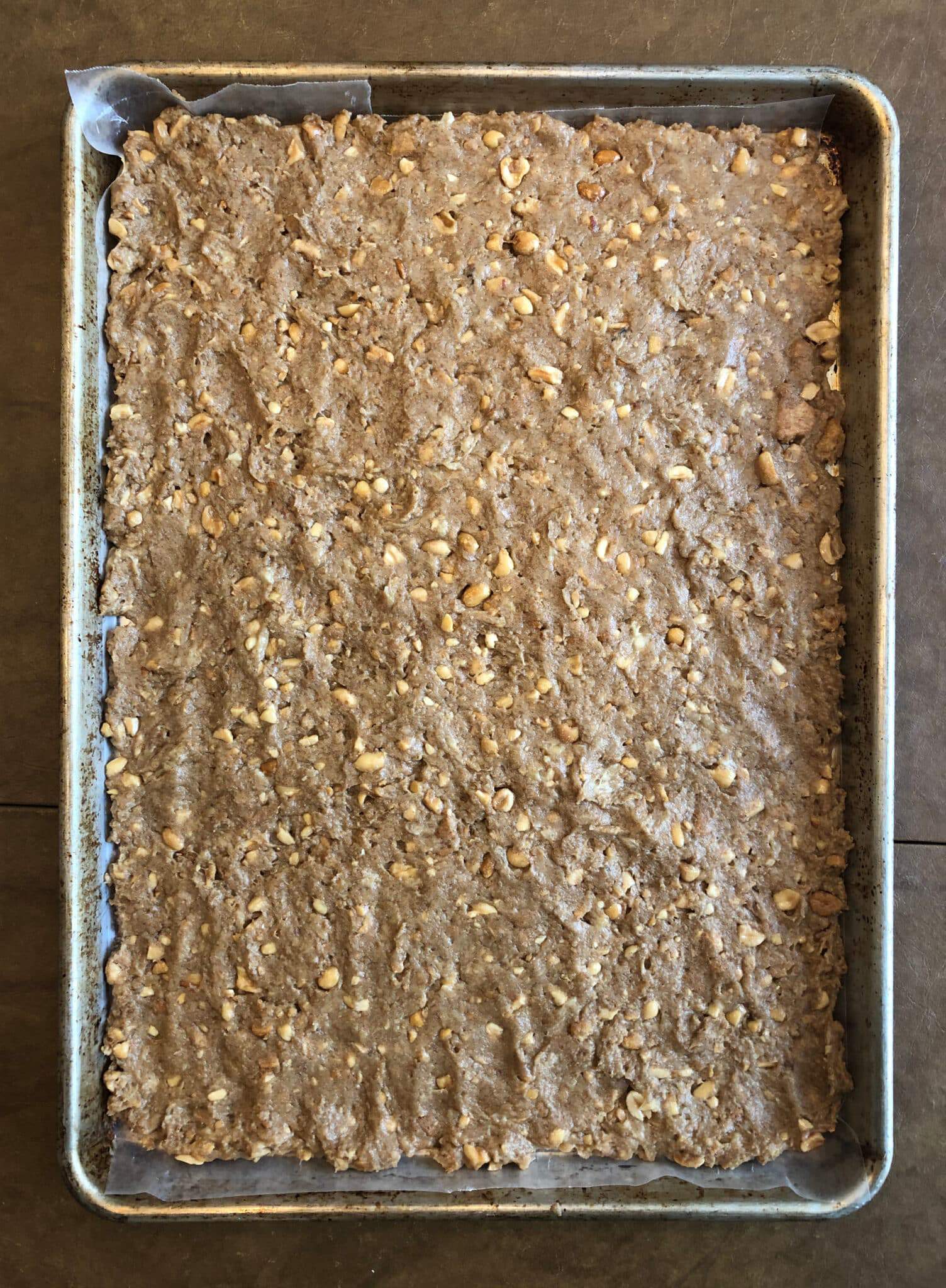 Peanut Butter And Banana Graham Crackers Before Dehydrating