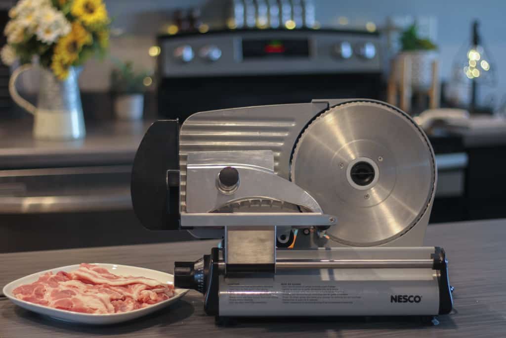 NESCO Electric Food Slicer With Meat Lifestyle