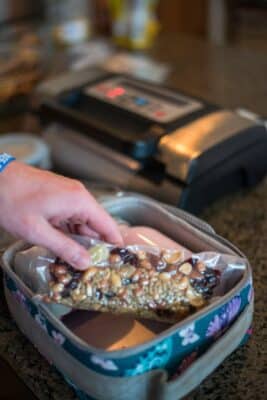 Sealed Trail Mix In Lunch Bag