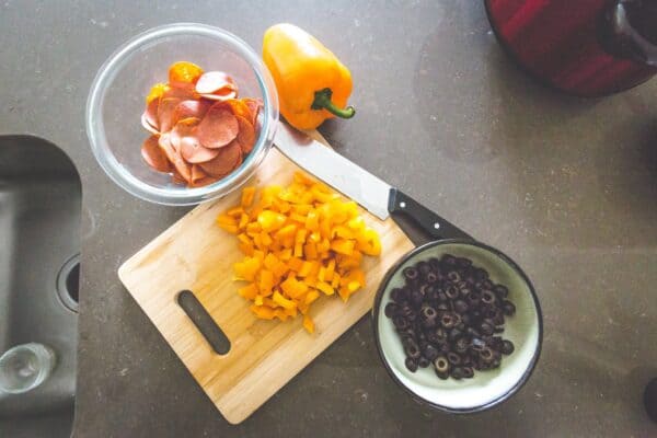 Supreme Pizza Dip Ingredients