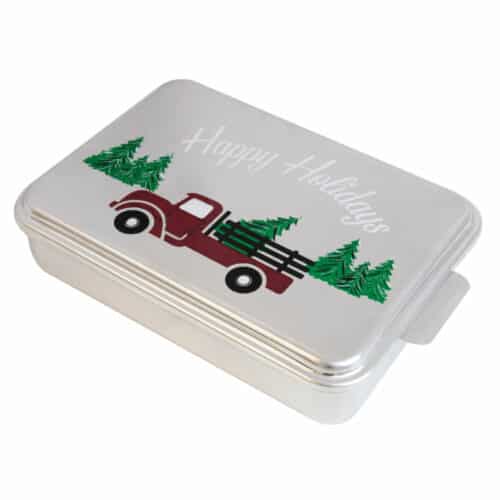 NCP-AG-2 Truck And Natural Aluminum Cake Pan 2 Pack Decorative Cover