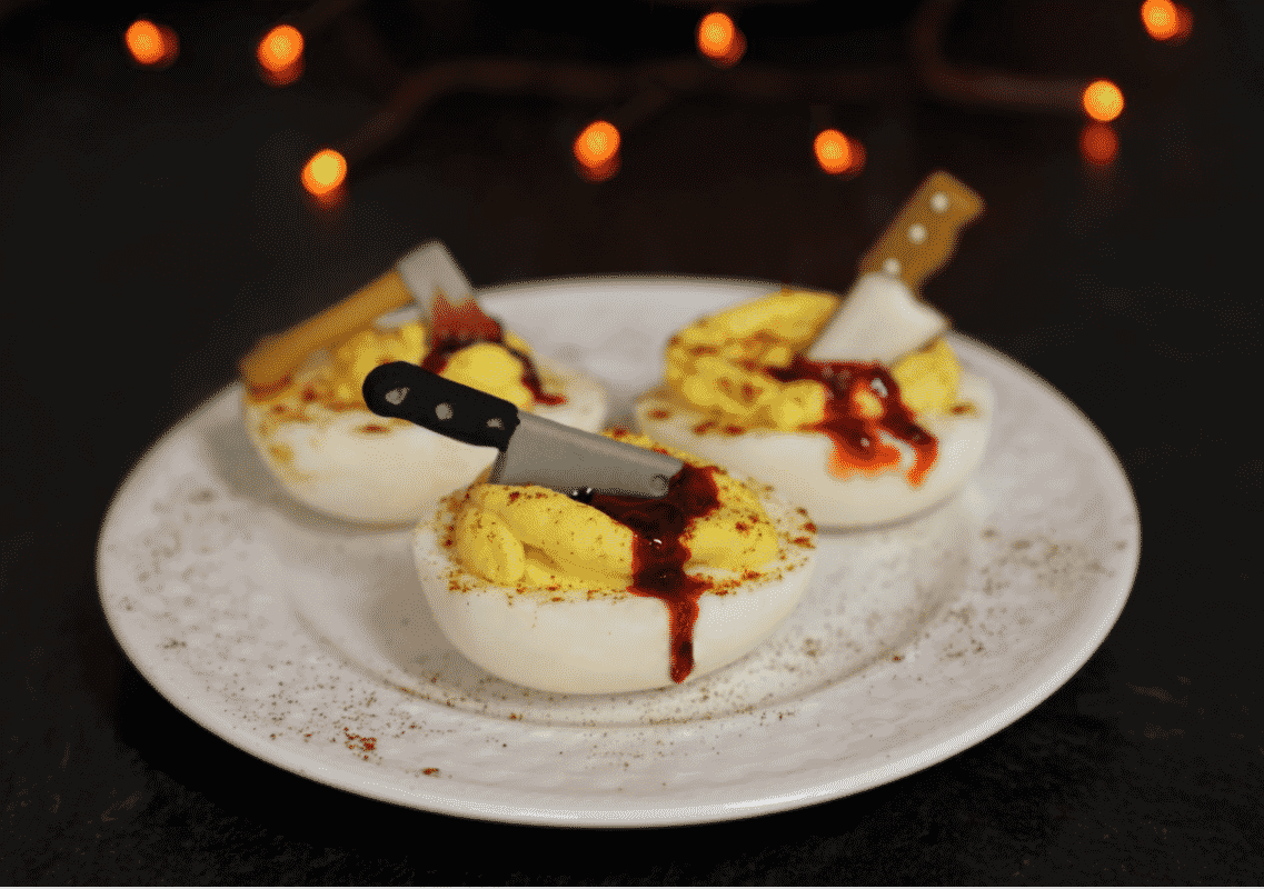 Halloween Devilled Eggs