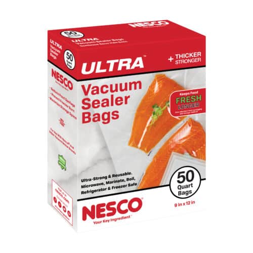 50 ULTRA Quart Sized Vacuum Sealer Bags (9″ x 12″)