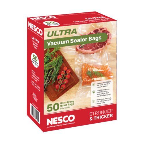 50 ULTRA Quart Sized Vacuum Sealer Bags (9″ x 12″) VS-05B-ULT