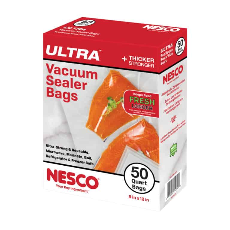 50 ULTRA Quart Sized Vacuum Sealer Bags (9" x 12") NESCO