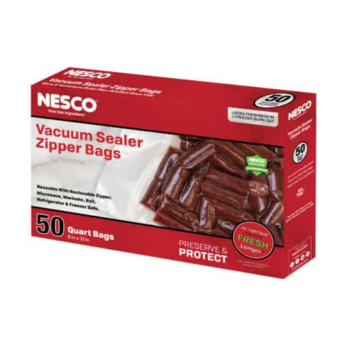 Nesco 110W Vacuum Sealer with 11 x 16 & 8 x12 Bags 