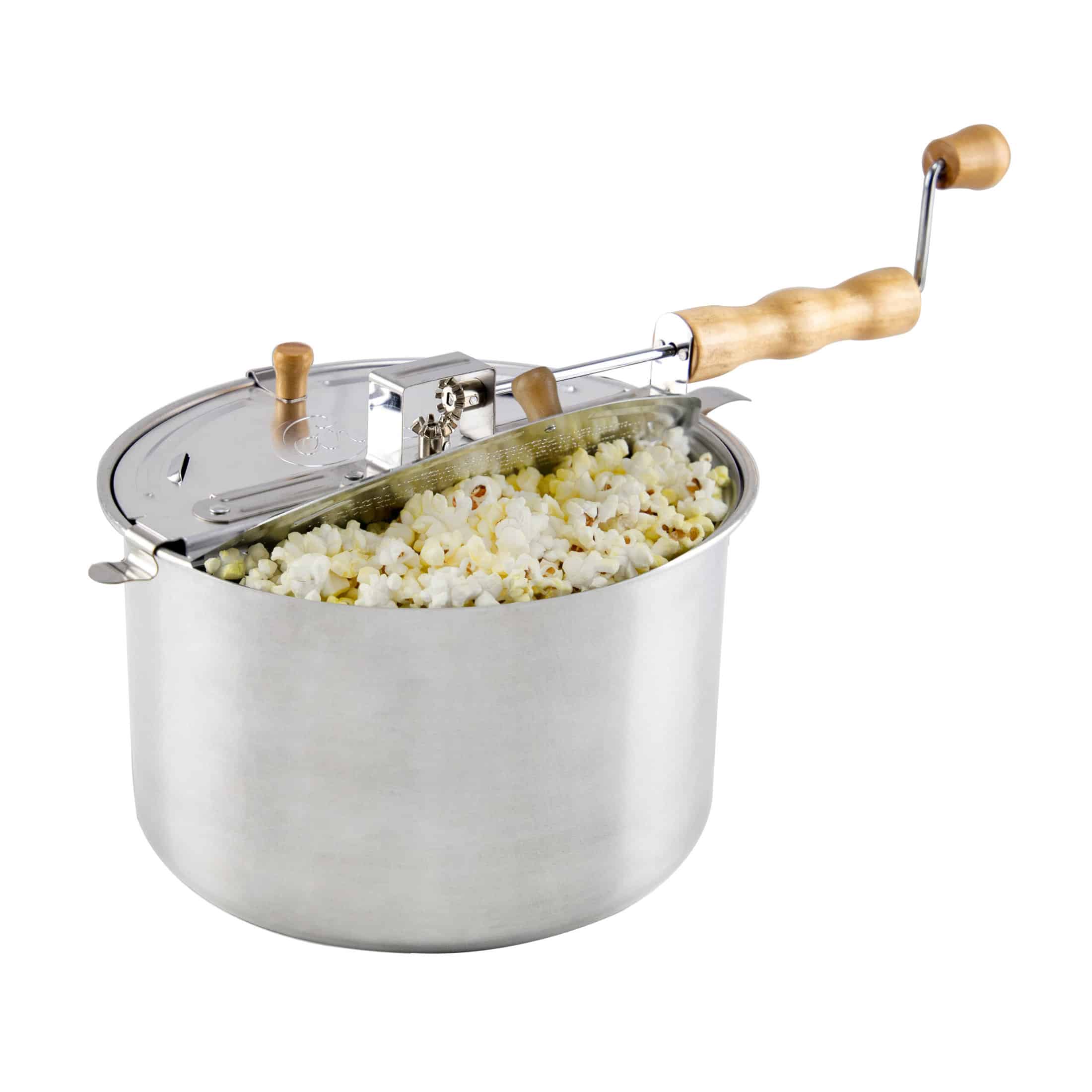 Stainless Steel 6-Qt. Stovetop Popcorn Popper + Reviews