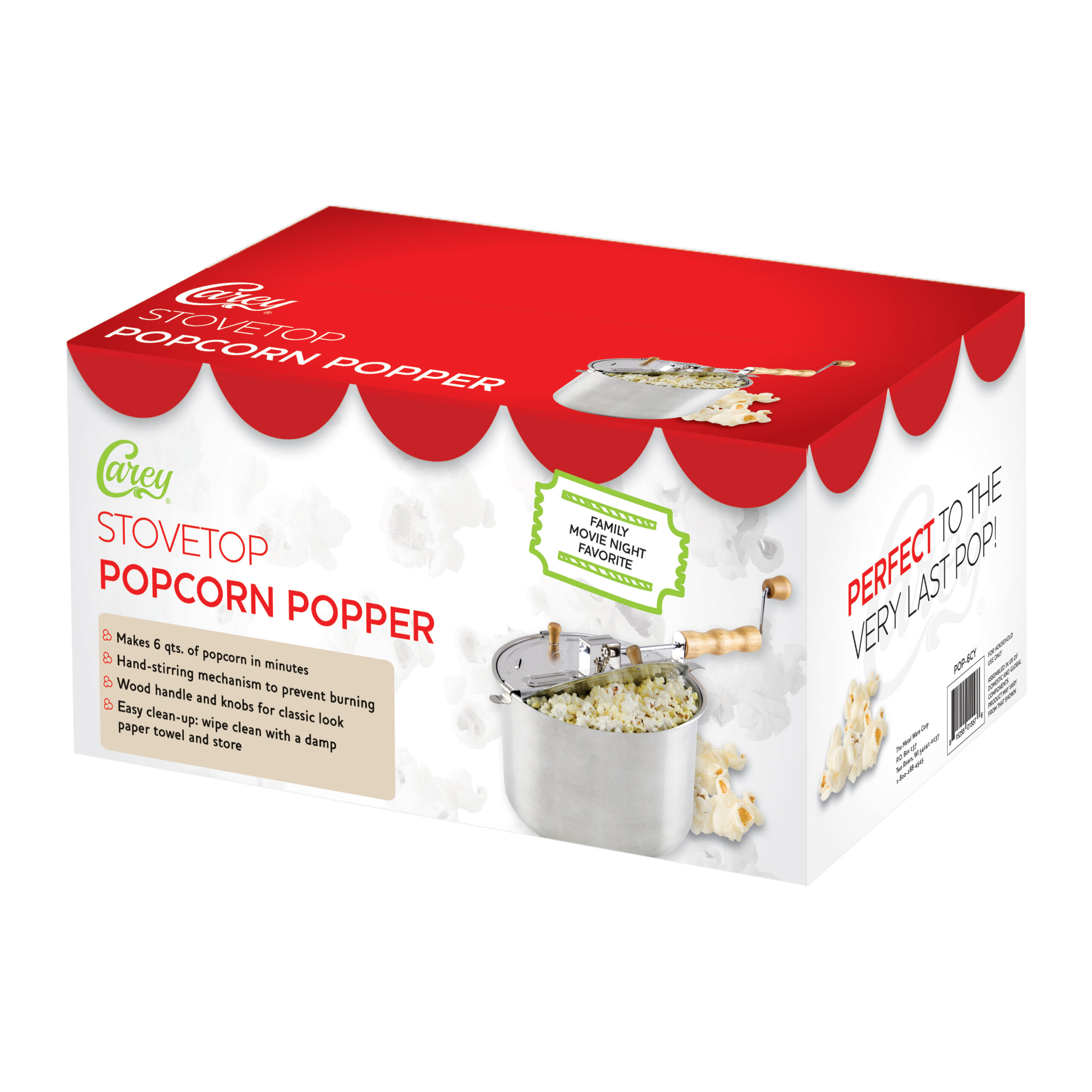 Carey Stovetop Popcorn Popper