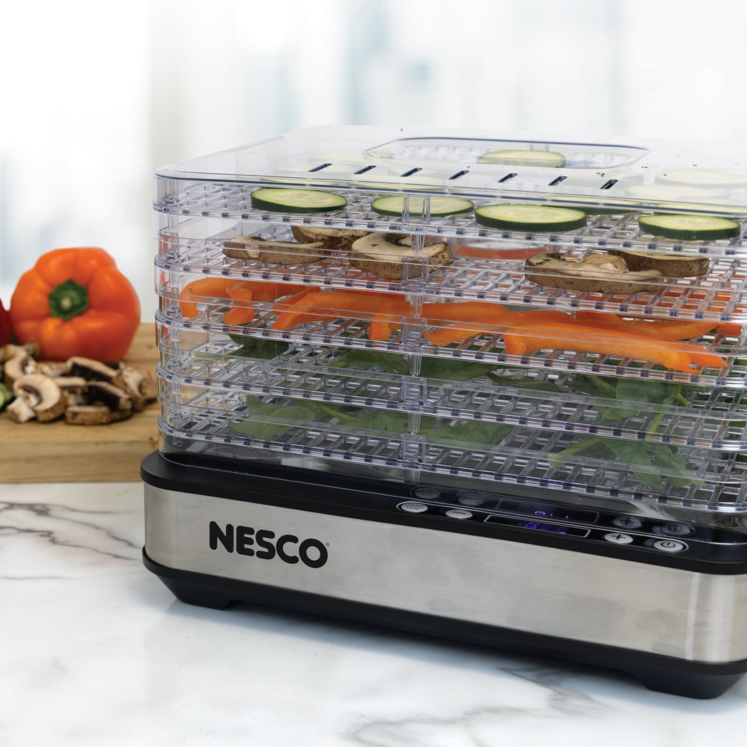 Digital 5 Rectangular Clear Tray Dehydrator FD-5TC - Image 10