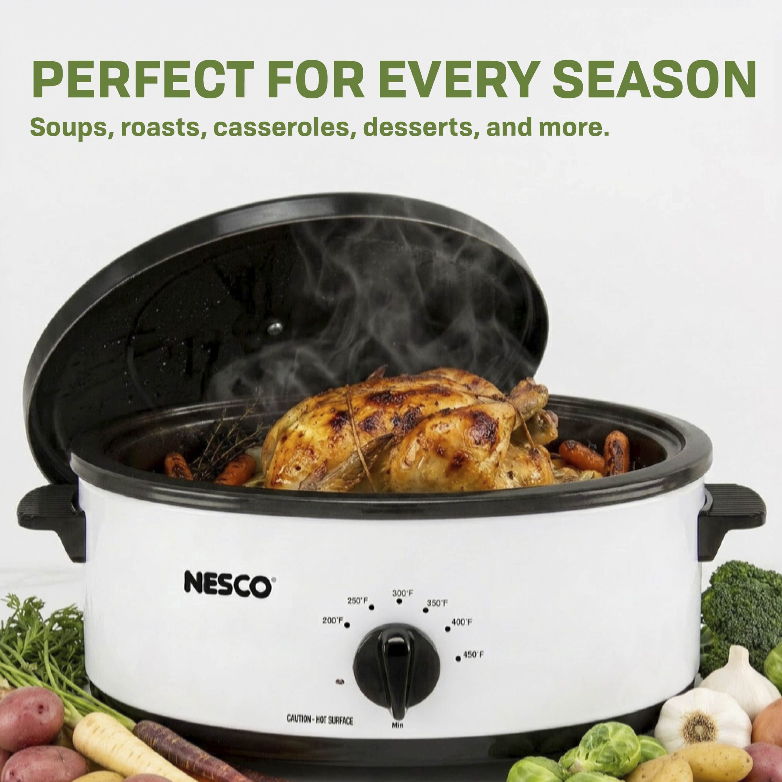 6 Qt. White Roaster 4816-14 - Image 3