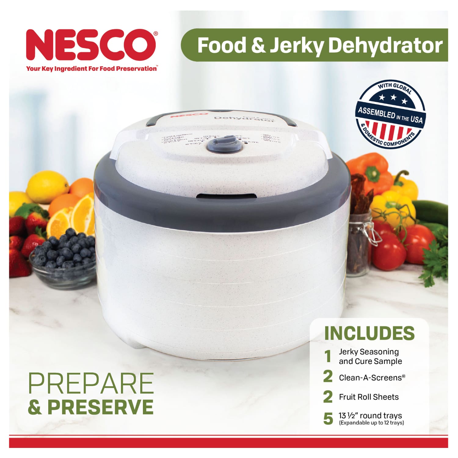 5 Tray Food & Jerky Dehydrator FD-75PR - Image 16