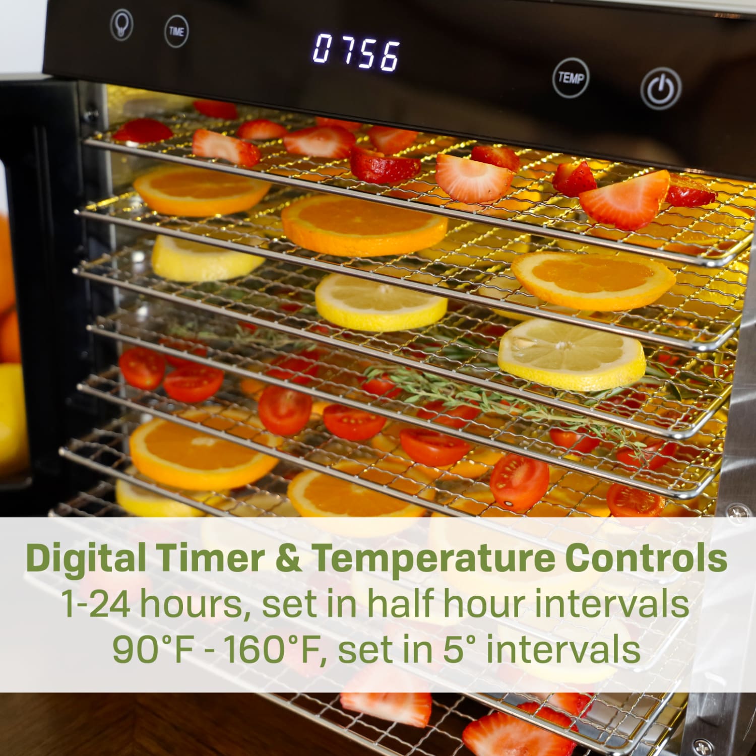 8-Tray Stainless Steel Dehydrator - Image 6