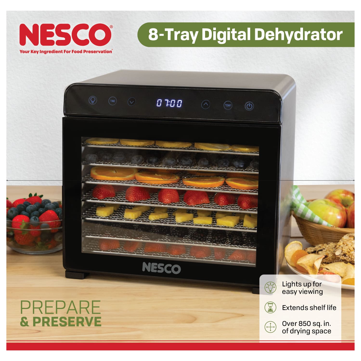 8-Tray Stainless Steel Dehydrator - Image 15