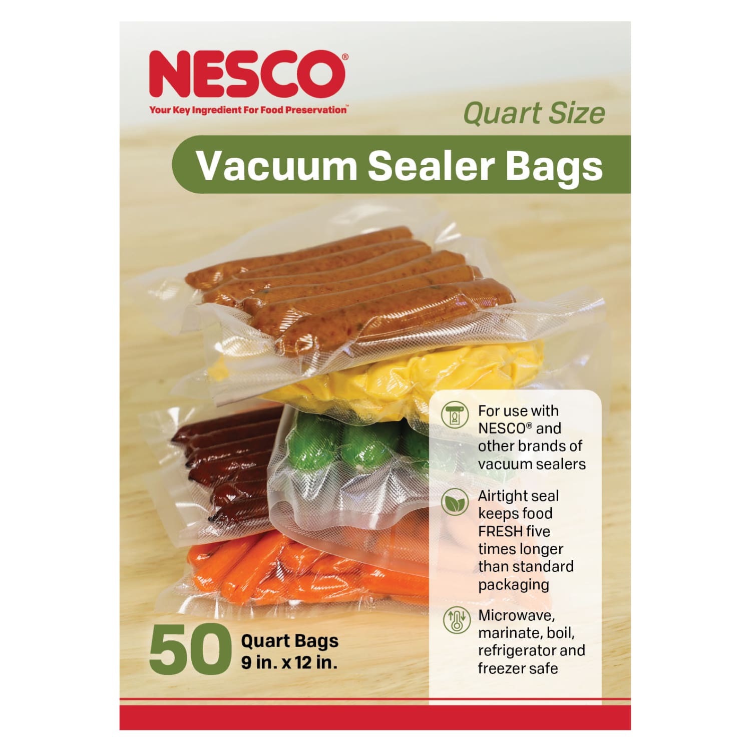 50 Pre-Cut Quart Sized Vacuum Sealer Bags (8.6" x 11.8") VS-05B - Image 13
